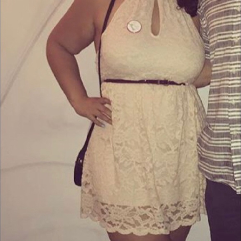 Light pink lace dress